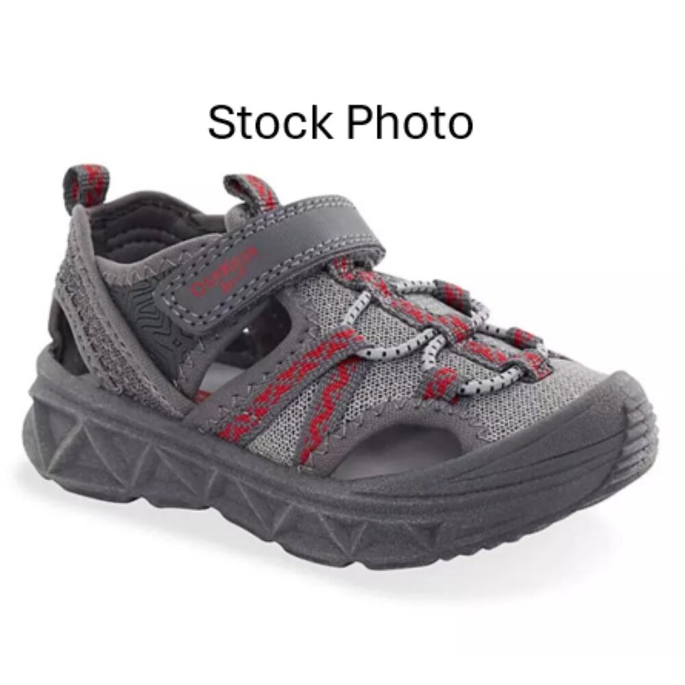 NWT Oshkosh Everplay Flexible, Sport, Washable, Outsole Bump Toe Sandal